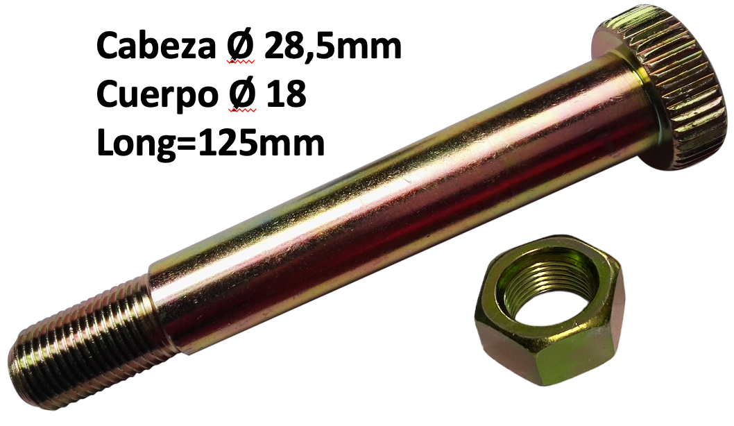PASADOR TIJERA INF. NISSAN FRONTIER - D21 (M16x1.5)     (CABEZA ESTRIADA)