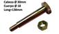 PASADOR TIJERA INF. NISSAN D22-FRONTIER-PATHFINDER-XTERRA(M14)     (CABEZA ESTRIADA)