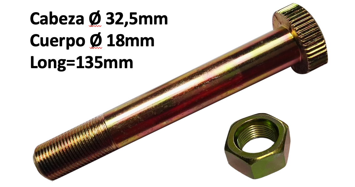 PASADOR TIJERA INF. TOYOTA HILUX 4x2     (CABEZA ESTRIADA)